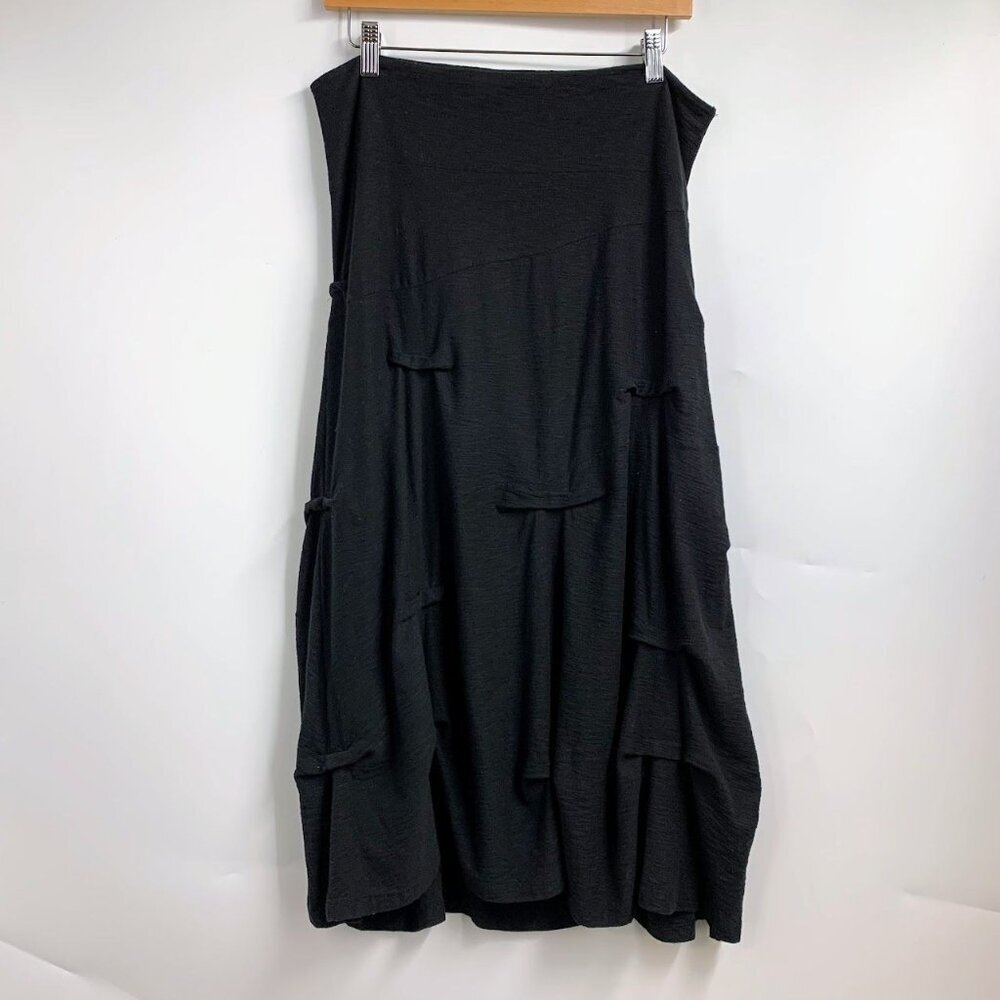 Whitewash Brand Women's 100% Cotton Tiered Lagenlook Midi Shirt Size L